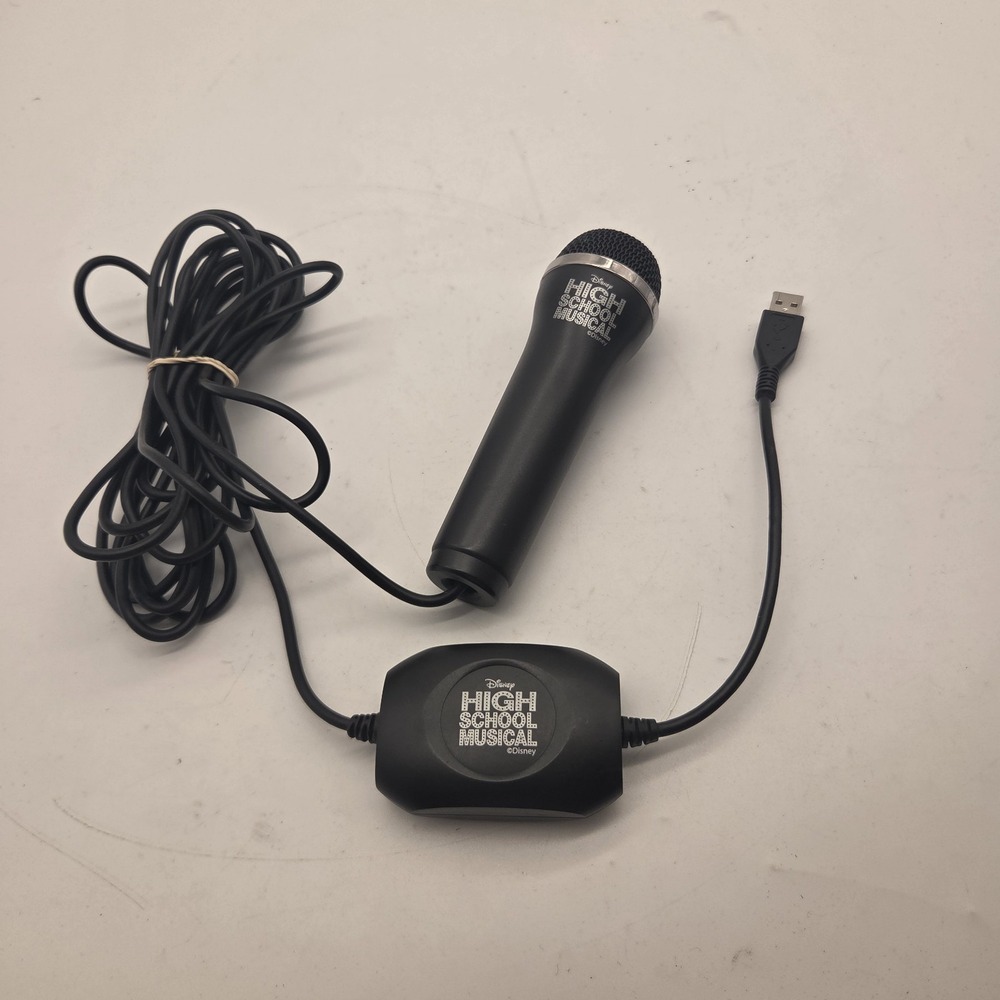 Disney High School Musical Logitech USB Microphone Black A-0234A Karaoke Wii PS3